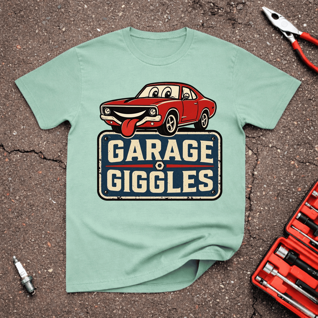 Garage Giggles Logo Retro T-Shirt