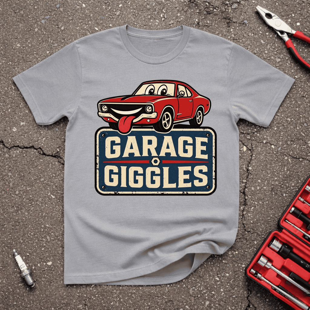 Garage Giggles Logo Retro T-Shirt