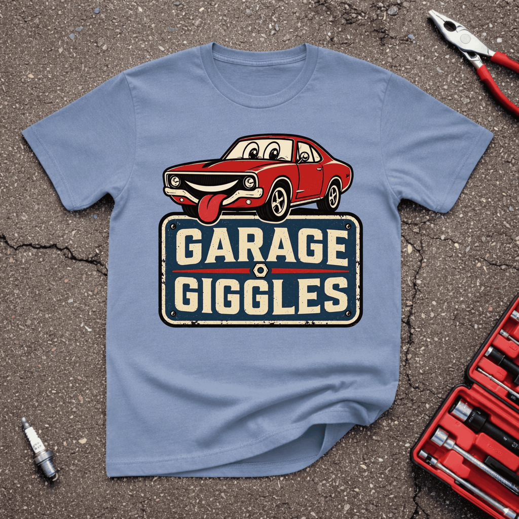 Garage Giggles Logo Retro T-Shirt